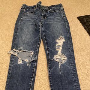 AMERICAN EAGLE JEANS 2 LONG  HI RISE JEGGING SUPER STRETCH